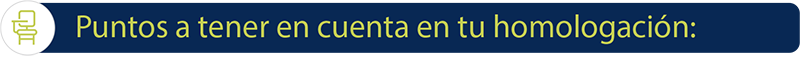Imagen puntos a tener en cuenta en tu homologación -